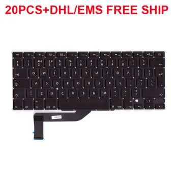 Безплатна DHL / EMS 20pcs UK клавиатурата за Macbook Pro 15 Retina 
