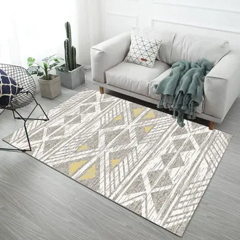 KC модерен минималистичен скандинавски стил правоъгълен печатни килим подложки за деца постепенната масичка за кафе и хол килими