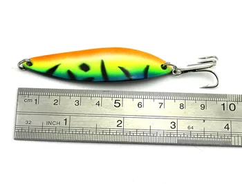5шт риболовна изкуствена примамка Spinner Баит 7.3 cm 16.6 g метална лъжичка твърда стръв блестка блестка тройна кука Pesca риболовни принадлежности