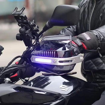 Мотоциклет Handguard Protector Hand Guard със светлината за kawasaki gsx750f gn 250 samurai sj410 dl650 gladius 650 gsx 750f