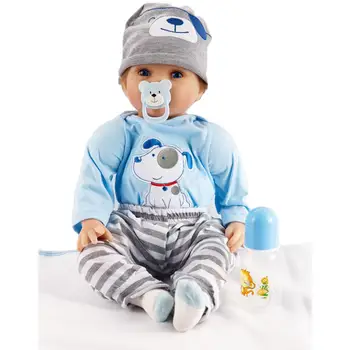 55 см детето е новородено реалистична кукла играчки за деца Коледен подарък и подарък за рождения Ден на куклени играчки