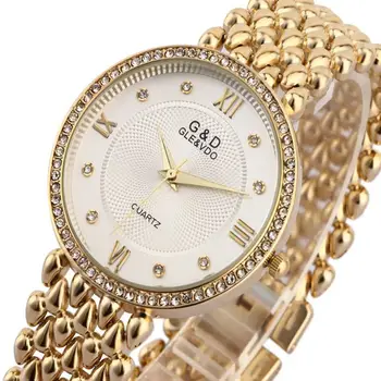 луксозна марка на Диамант мода кварцов часовник гривна жени дама Коледен подарък планински кристал часовници Reloj mujeres Relogio Feminino