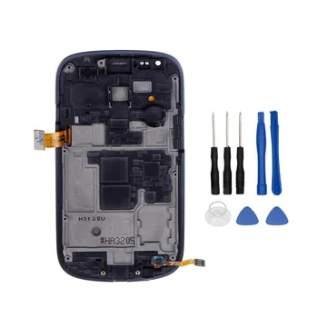 Coreprime тества замяна за Samsung Galaxy S3 Mini i8190 LCD дисплей + тъч екран възли с рамка+инструменти