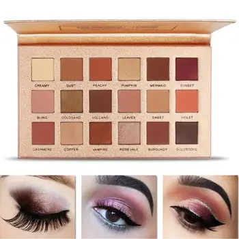 18 Color Beauty Professional, Soft Glam Matte Eyeshadow Long Makeup Eyeshadow Eye Shadow Pallete Lasting Glitter Palette W8Y4