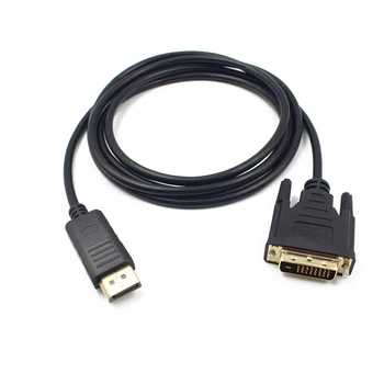 1.8 M Display Port Male to DVI Male Adapter Кабел DP to DVI-D 24+1Pin кабел конвертор подходящ за MacBook