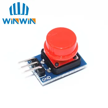 I35 10pcs Big key module Big button module Light touch switch module with hat High output level