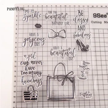 PANFELOU Revel in shopping прозрачен силиконов каучук прозрачни печати карикатура за scrapbooking/DIY Великден сватбен албум