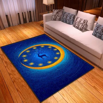 Модерна мультяшная цветен живопис 3D печат килими за хола Декор спални килим детска стая-детска площадка детски килими ползающие подложки