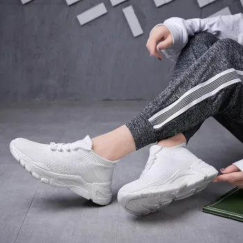 SAGACE удобни дамски обувки на платформа, дишащи Дамски чорапи обувки летяща тканая окото лека ежедневни спортни обувки