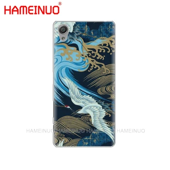 HAMEINUO Red crowned crane art Cover калъф за телефон sony xperia z2 z3 z4 z5 mini plus aqua M4 M5 E4 E5 E6 C4 C5