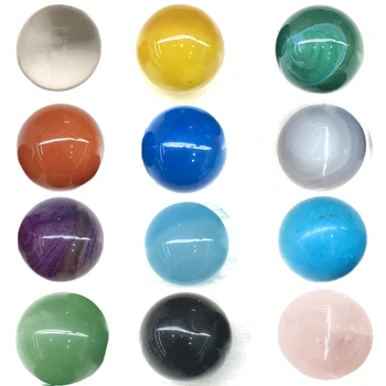 5шт естествен Ахат топка кристална топка рейки чакра изцеление медитация кристални скъпоценен камък щастлив топка производство на бижута подаръци
