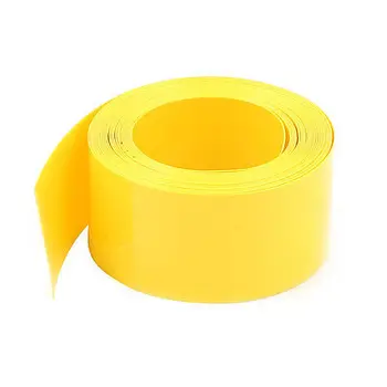 5шт 2 метра 17 мм ширина на PVC свиване филм жълто тръба за 1 х АА батерии