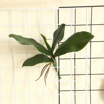 Phalaenopsis лист орхидея изкуствени цветя, растителна сватбена украса INS вятър начало парти украса бърза продажба на Едро на коледа