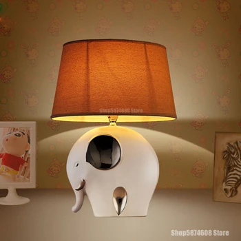 Модерни керамични животни настолни лампи за дневна домашно осветление спалня с нощни настолна лампа арт деко трапезария осветителни тела