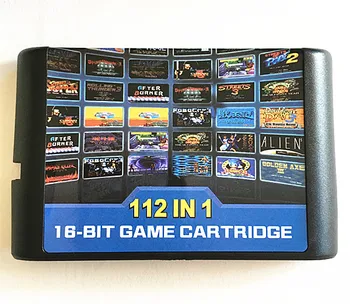 112 в 1 слот касета 16 битова игрална карта за Sega Mega Drive MDFor Genesis конзола за Megadrive