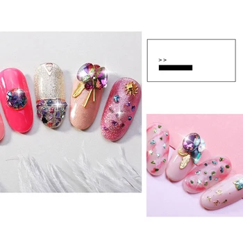 1 кутия за нокти кристали декорации за нокти изкуство със скъпоценни камъни, цветни кристали нокти черупката за дизайн на ноктите MPwell