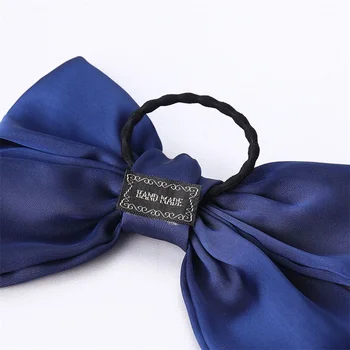 Vienkim Bow-knot Solid Color Hair Band дълга лента лук опашка коса вратовръзка дъвка за коса на Жената Момичета ластични ленти за коса, аксесоари