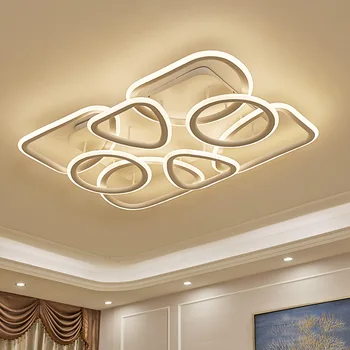 2018 нов модерен минималистичен led акрилни полилей тавана лампа, Хол, Трапезария, Кухня геометрия творчески таван лампа