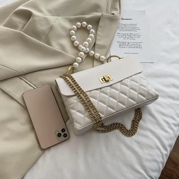 2020 жени наплечная чанта дамски пазарска чанта верига чанта за жени лято нова чанта Перлена верига чанта Lady чанта Crossbody чанта