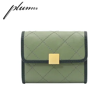 Plumn Mini Портфейла кожена Ръчна чанта Small Card Bag for Women