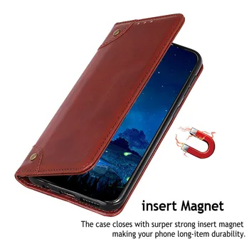 Кожен калъф Funda за LG K40 Case Luxury Flip Cover 360 Protect Business Wallet за LG X4 2019 Cover LGK40 K 40 устойчив на удари калъф