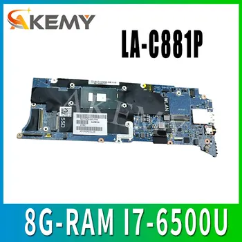 Дънната платка на лаптопа LA-C881P за DELL XPS 13 9350 Test original mainboard 8G-RAM I7-6500U