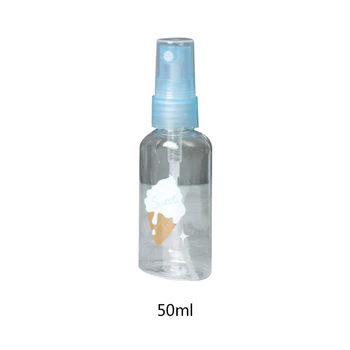 1бр 50 мл 70 ml пластмасова бутилка спрей прозрачен спрей контейнери за пътуване да се използва случаен цвят