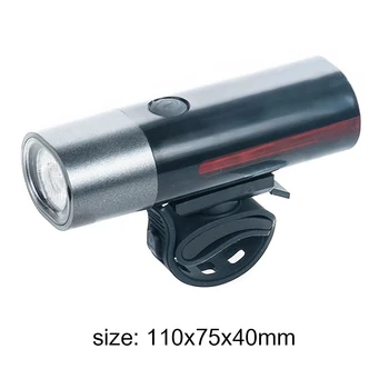 350LM Bike Light USB акумулаторна T6 LED велосипедна фаровете със странична светлина 4 режима водоустойчив МТВ велосипед Факел аксесоари за велосипеди
