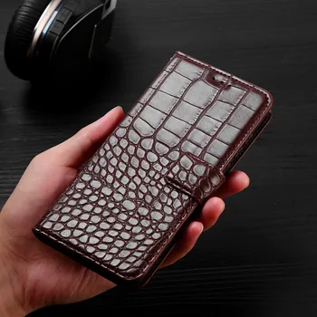 Магнитен кожен калъф Крокодилска шарка флип-надолу капачката, за Huawei Honor X10 Leather Case card Stent Book Style Wallet