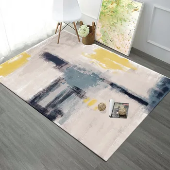 ЛИУ ART килим за хола проста модерна спалня и хол с маса, диван, килим мат абстрактни постелки за баня, легло, юрган от името на