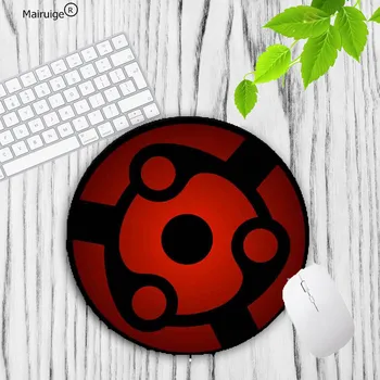 Mairuige Наруто червено лого, кръгла гумена подложка за мишка Gamer gaming Speed подложка за мишка, клавиатура, подложка за CSGO DOTA размер от 20*20 см