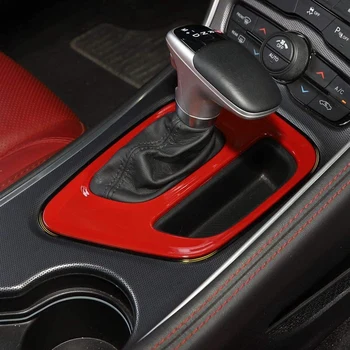 Панел за превключване на предавките с капак ABS украса украса за интериора, Аксесоари за Dodge Challenger-2019
