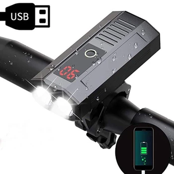 USB акумулаторна велосипедна фаровете Ultra Bright LED L2 Bike Front Light за каране на велосипед за МТБ Road Bike