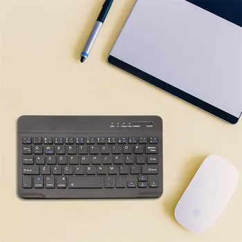 Тънка безжична Bluetooth клавиатура за iPad, iMac Android Phone Laptop Tablet PC 78 клавиши-UK Layout Portable Mini Keyboard
