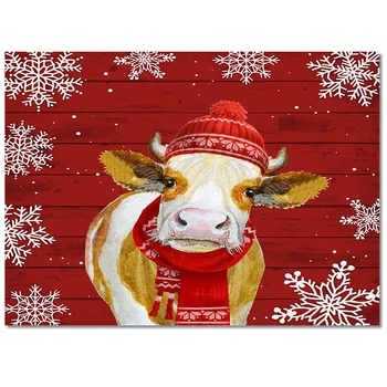 Кънтри стил Коледа Снежинка крава килим спалня, нощно шкафче одеяло килим за хол с гардероб килим декор спални