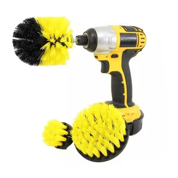 Power Scrubber Brush Set For Bathroom Пробийте Scrubber Brush For Cleaning Cordless Пробийте Attachment Power Kit Scrub Yellow