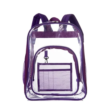 Розово Sugao PVC раници ясно раници пътуване Раница за училище раница за лаптоп backpack уикенд чанта водоустойчива открит раници