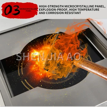 Търговски индукционная плоча от неръждаема стомана Shell Steak фурната инфрачервен контрол на температурата индукционная печка 220v