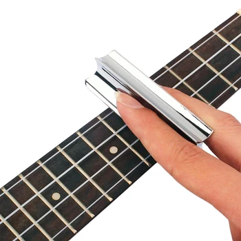 Guitar Slide Стомана Solid Stainless Тона Bar Хавайски слайдер за акустични Электрогитарных инструменти, преносими(хромиран цвят)