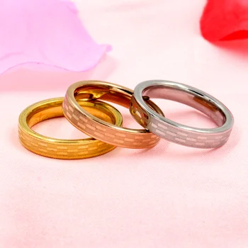 LUXUSTEEL стоманени пръстени 3шт комплекти anillos inoxidable розово злато сребро цвят на пръстите за жени момиче сватбени аксесоари партия