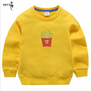 Горещи продажба пролет есен деца пуловер памук добра цена и качество на момчето да плета Пуловери за деца 2-12 години облекло тениска