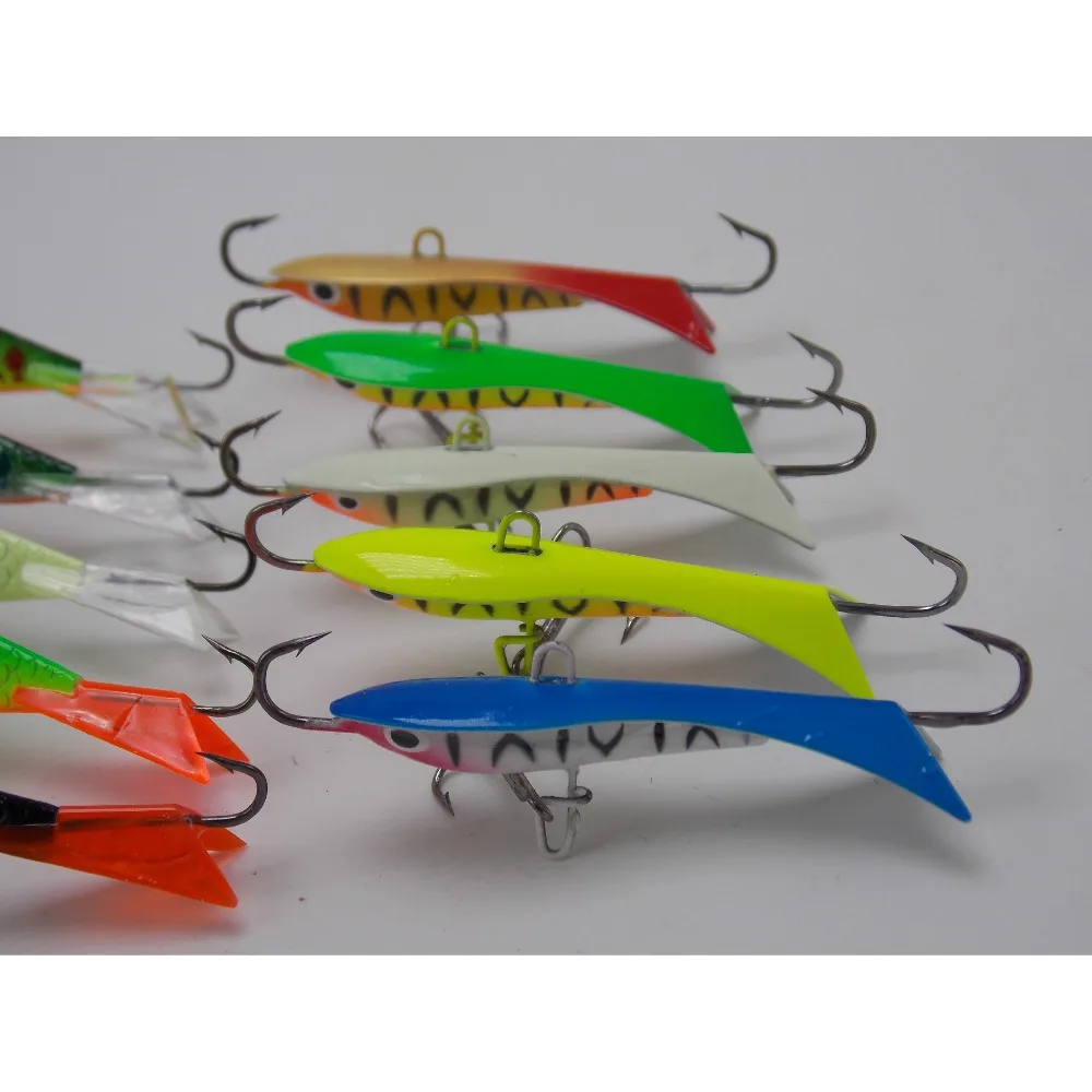 CATCHSIF подледная риболов потъва приспособления с фиксиран носа и опашката куки център Дискантовые принадлежности скоростна 15 бр.